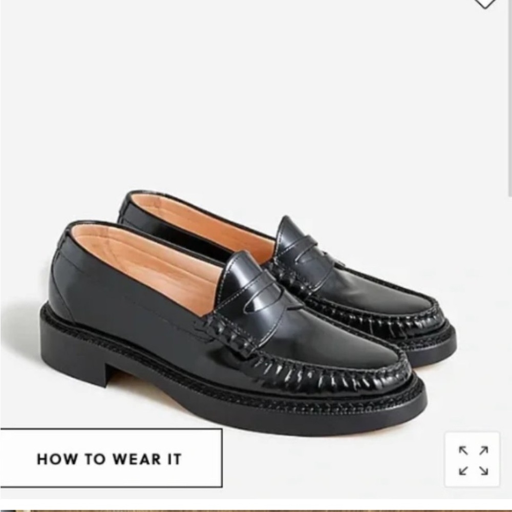 J. Crew Rowan Penny Loafers black size 7.5